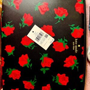 Kate spade red roses laptop case brand new with tags